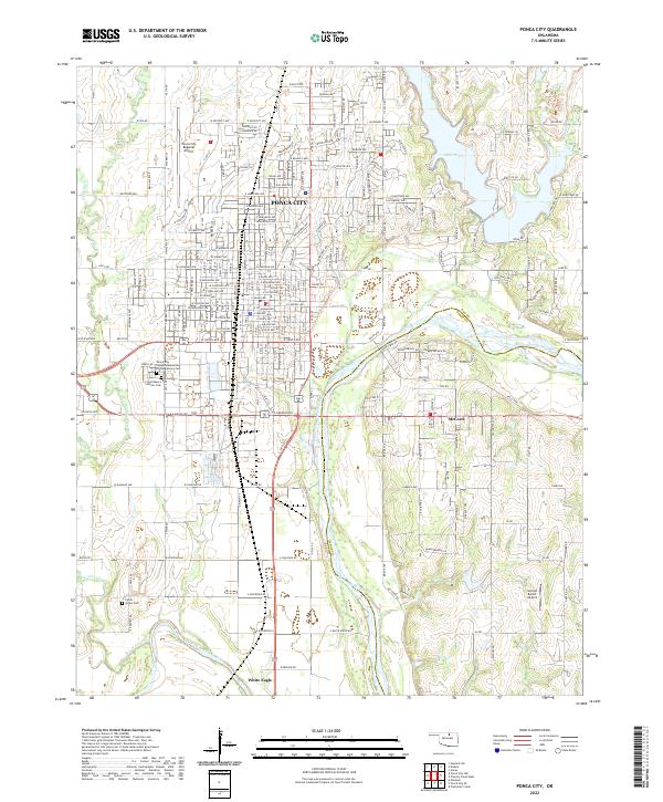 USGS Topographic Map – Ponca City