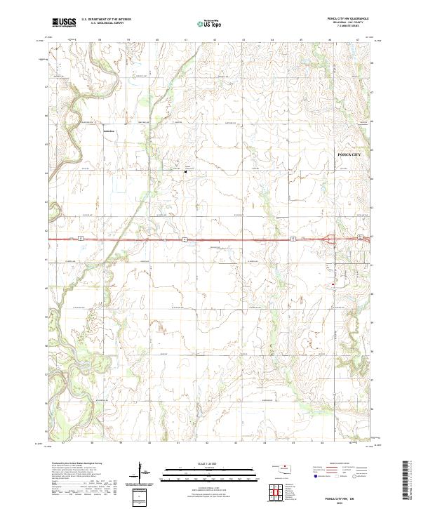 USGS Topographic Map – Ponca City NW
