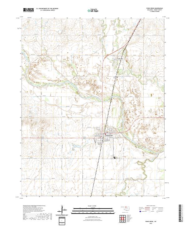USGS Topographic Map – Pond Creek