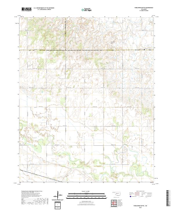 USGS Topographic Map – Porcupine Butte