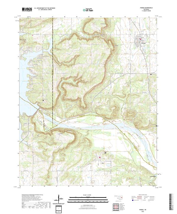 USGS Topographic Map – Porum