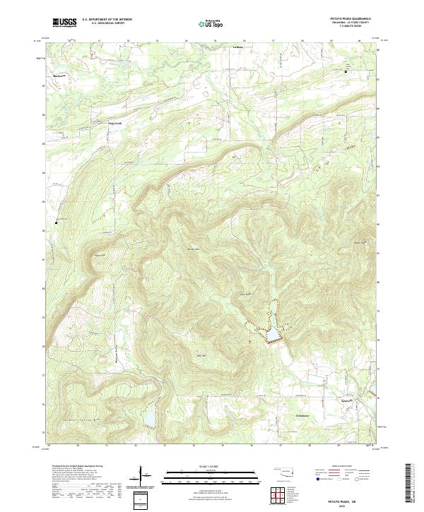 USGS Topographic Map – Potato Peaks