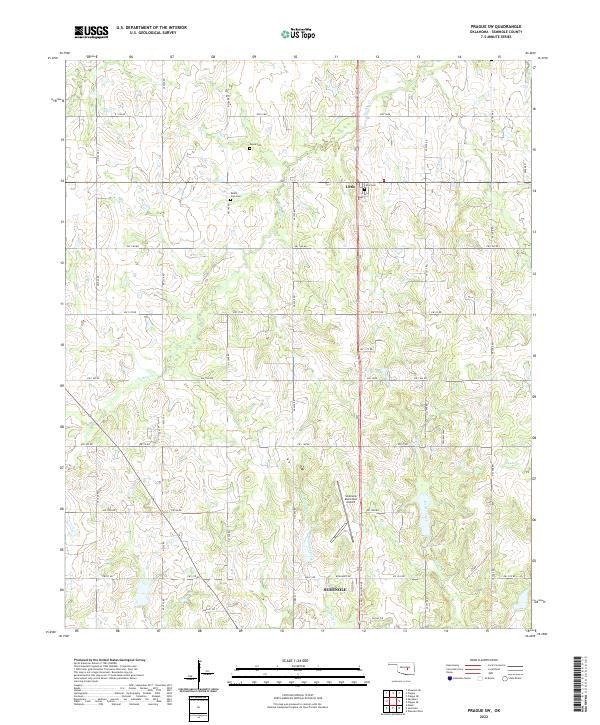 USGS Topographic Map – Prague SW