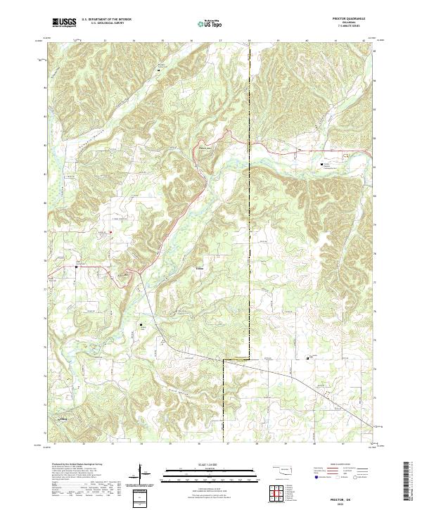 USGS Topographic Map – Proctor