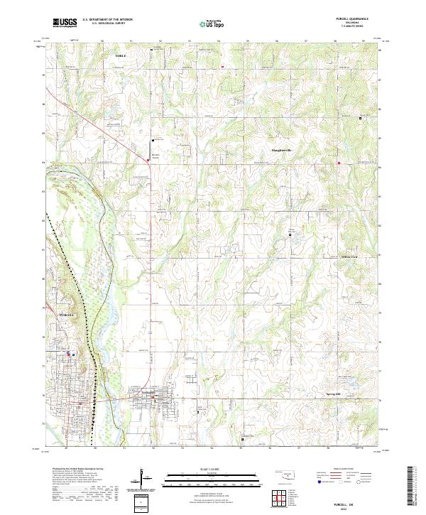 USGS Topographic Map – Purcell