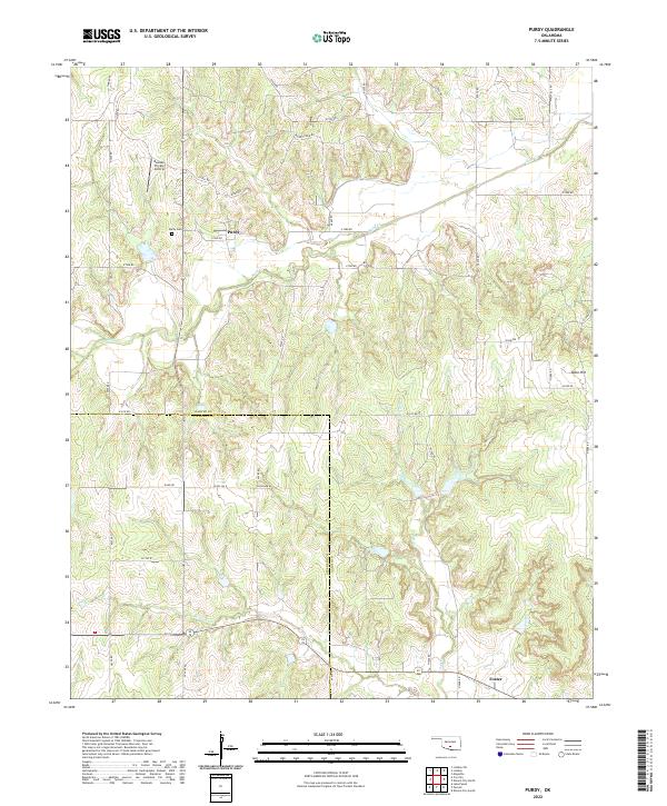 USGS Topographic Map – Purdy