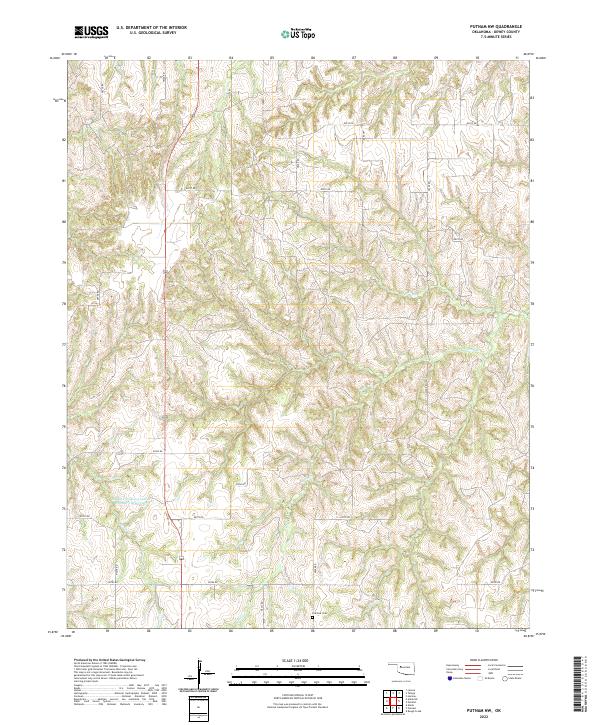 USGS Topographic Map – Putnam NW