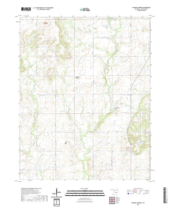 USGS Topographic Map – Pyramid Corners