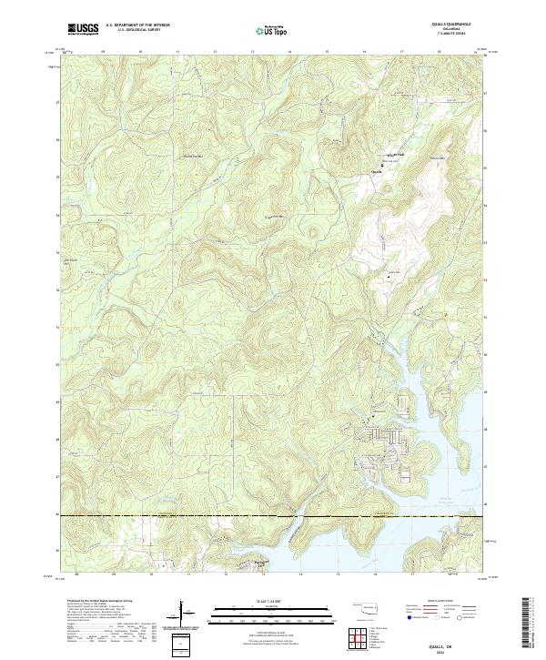 USGS Topographic Map – Qualls