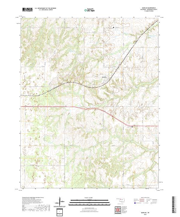 USGS Topographic Map – Quinlan