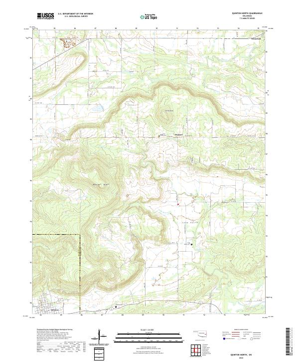 USGS Topographic Map – Quinton North