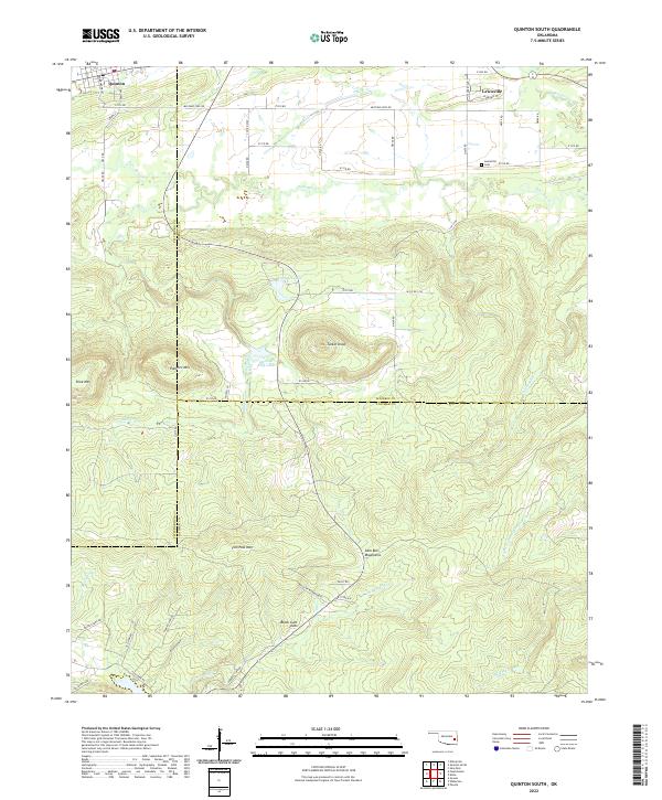 USGS Topographic Map – Quinton South