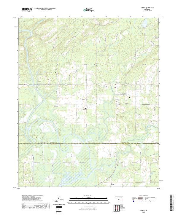 USGS Topographic Map – Rattan