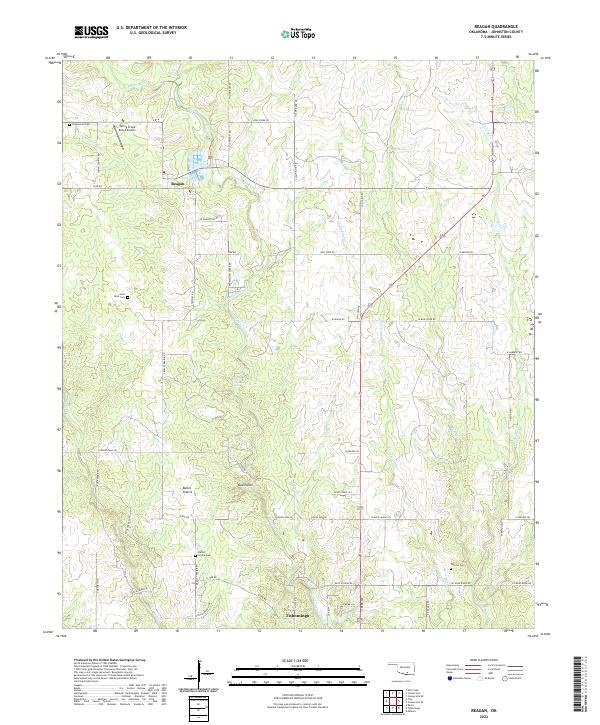 USGS Topographic Map – Reagan