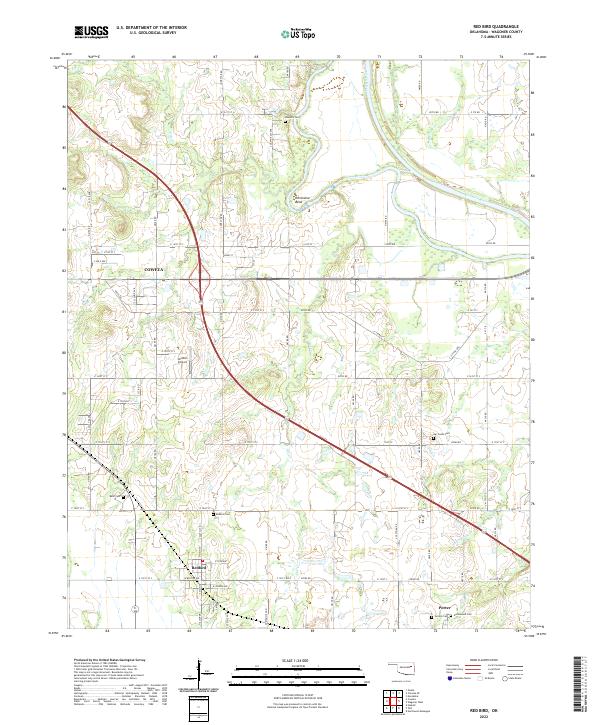 USGS Topographic Map – Red Bird