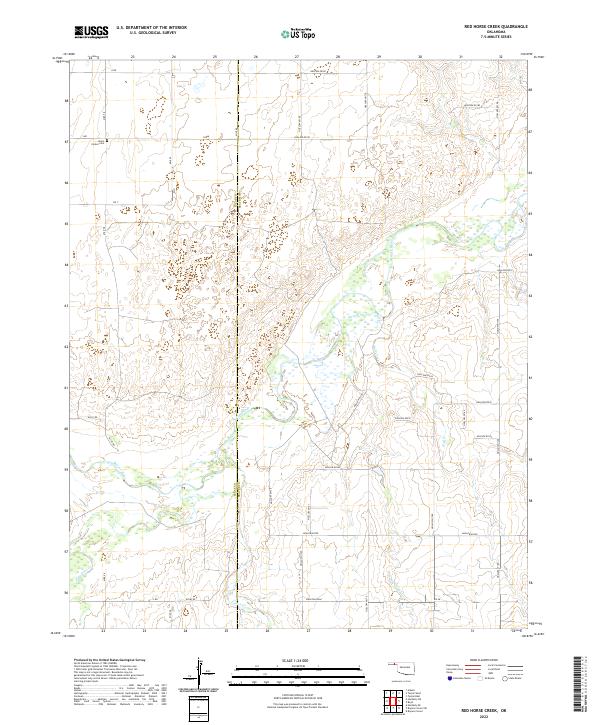 USGS Topographic Map – Red Horse Creek