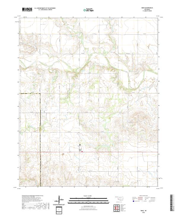 USGS Topographic Map – Reed