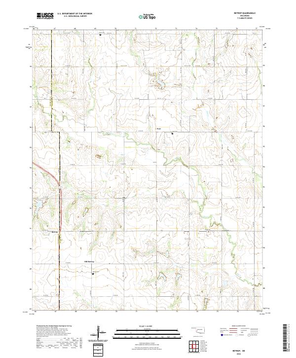 USGS Topographic Map – Retrop