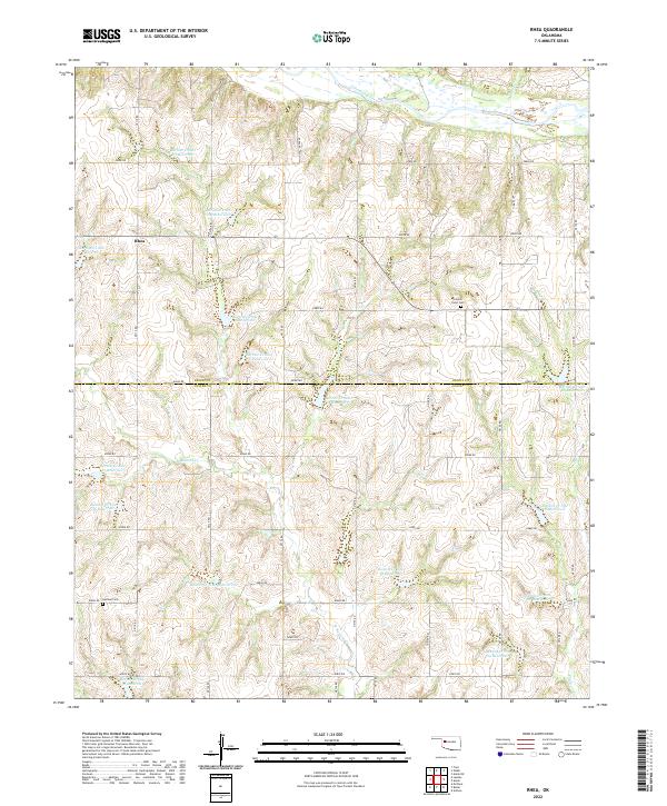 USGS Topographic Map – Rhea