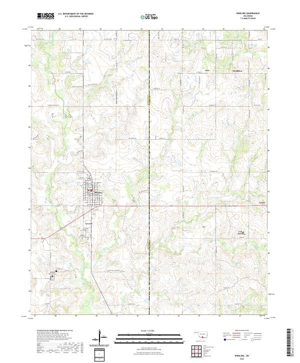USGS Topographic Map – Ringling