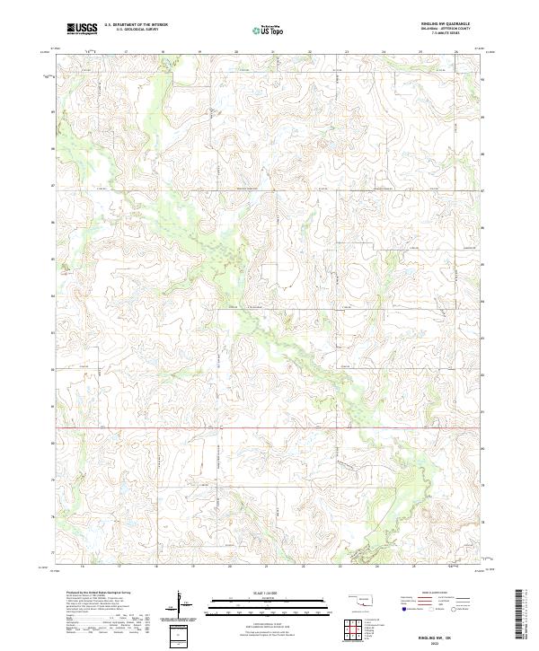 USGS Topographic Map – Ringling NW