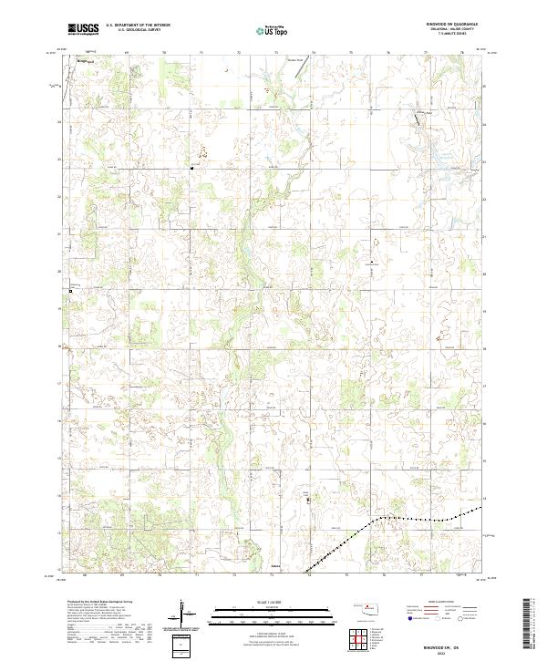 USGS Topographic Map – Ringwood SW
