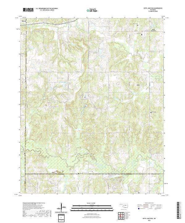 USGS Topographic Map – Ritts Junction