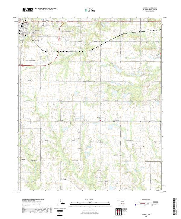 USGS Topographic Map – Roberta