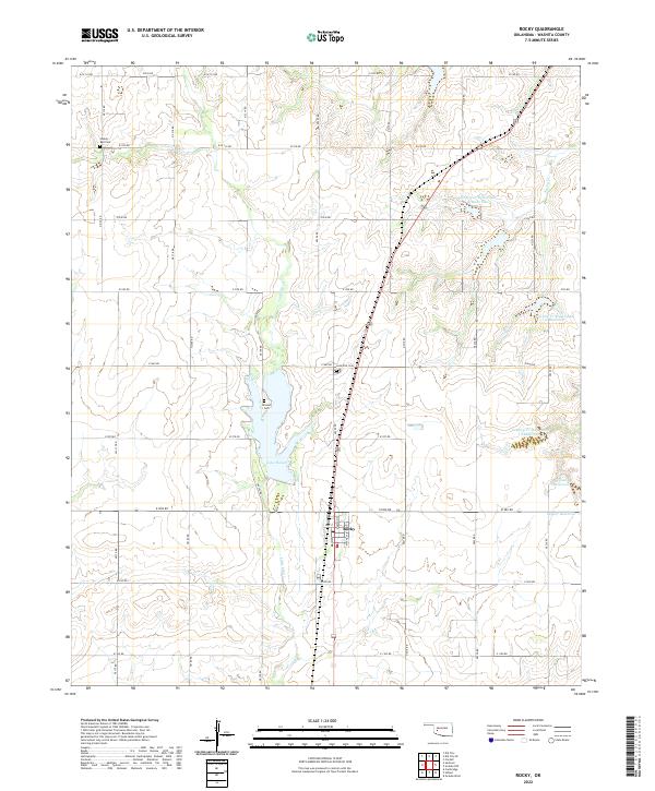 USGS Topographic Map – Rocky