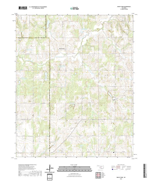 USGS Topographic Map – Rocky Ford
