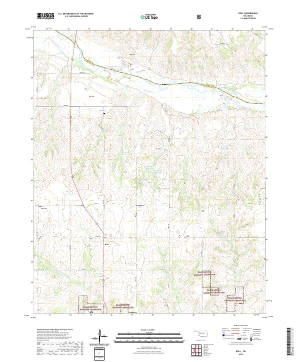 USGS Topographic Map – Roll