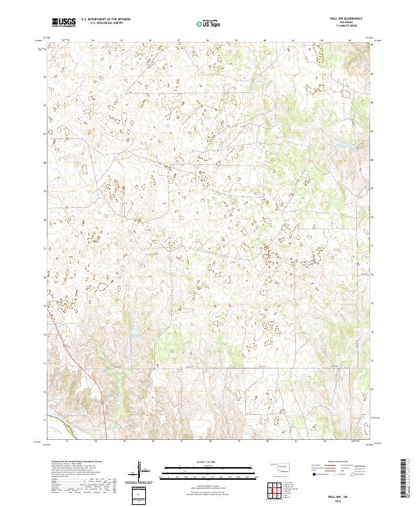 USGS Topographic Map – Roll NW