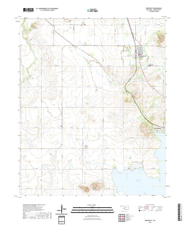 USGS Topographic Map – Roosevelt