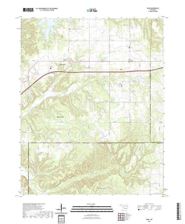 USGS Topographic Map – Rose