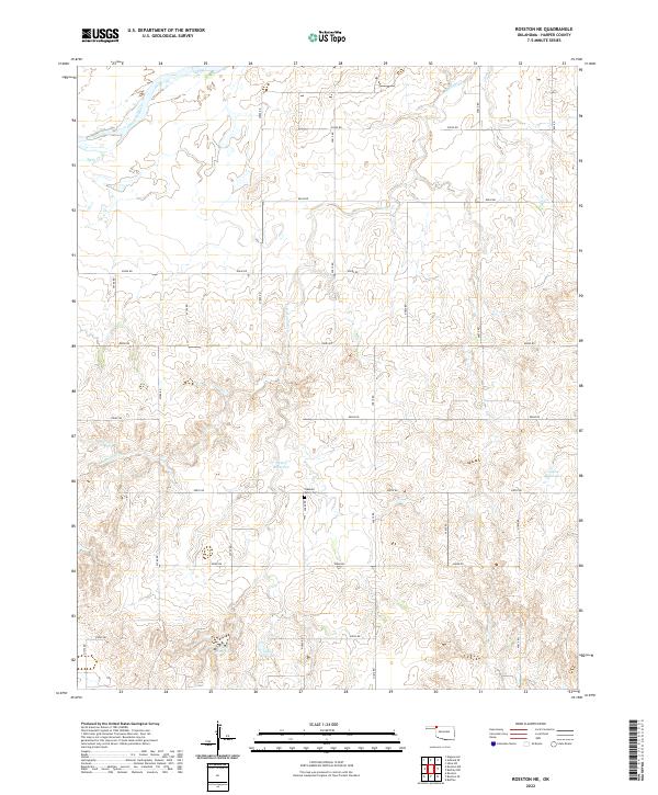 USGS Topographic Map – Rosston NE