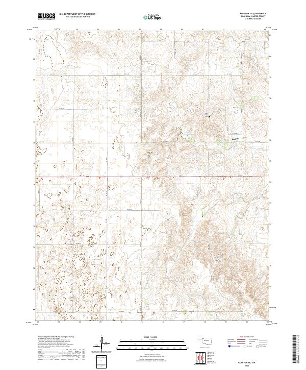 USGS Topographic Map – Rosston SE