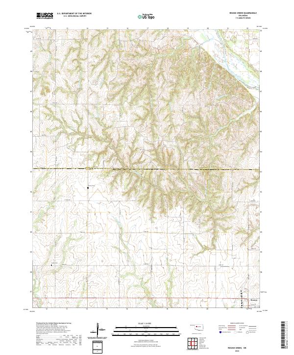 USGS Topographic Map – Rough Creek