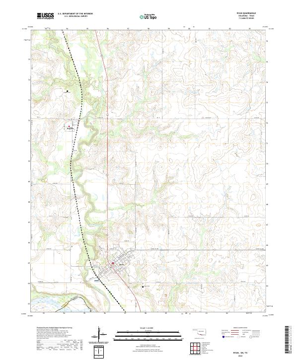 2022 Map of Ryan, 2022 Print