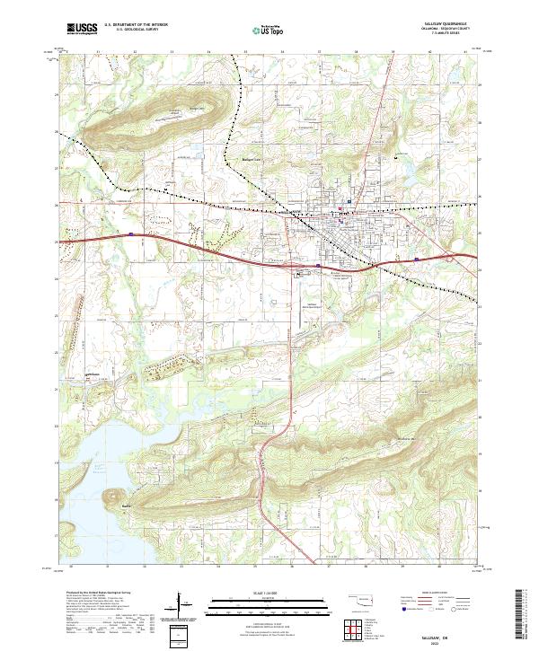 USGS Topographic Map – Sallisaw