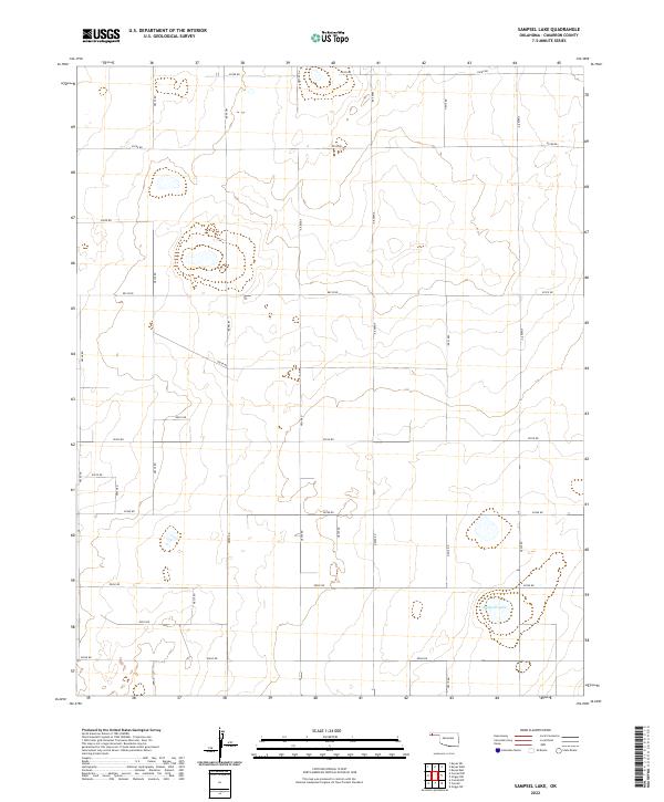 USGS Topographic Map – Sampsel Lake