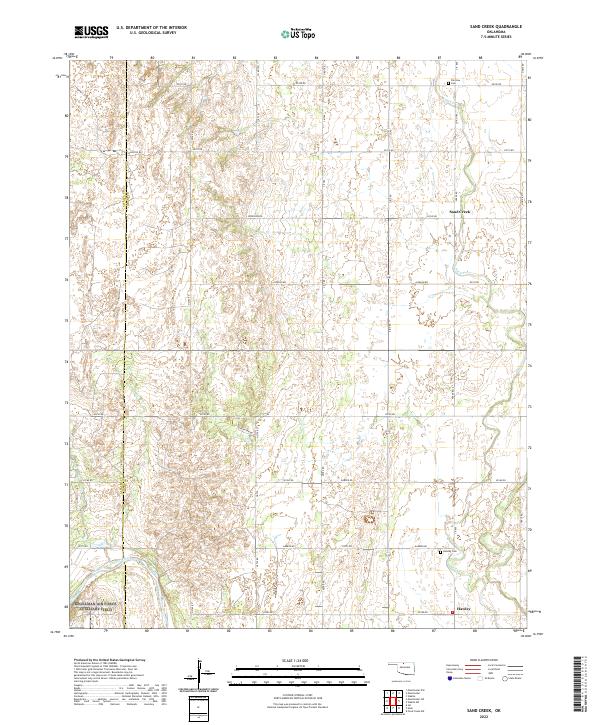 USGS Topographic Map – Sand Creek