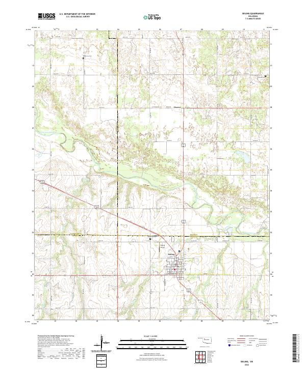 USGS Topographic Map – Seiling