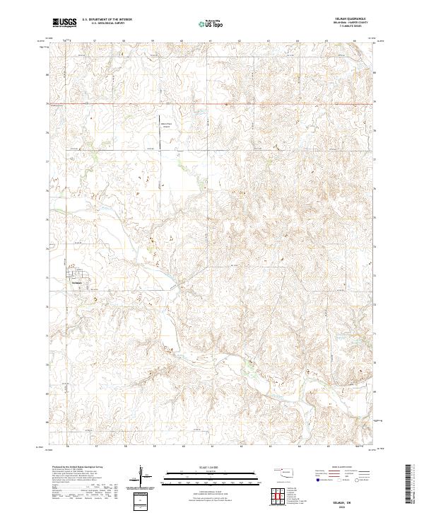 USGS Topographic Map – Selman