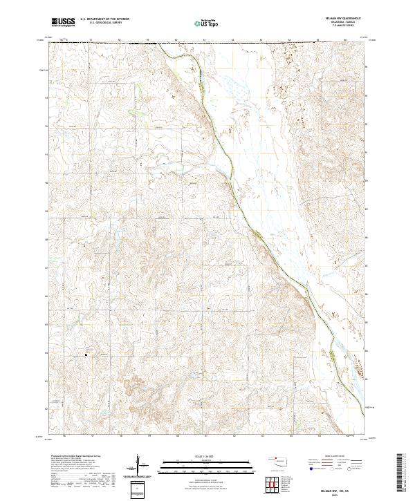 USGS Topographic Map – Selman NW