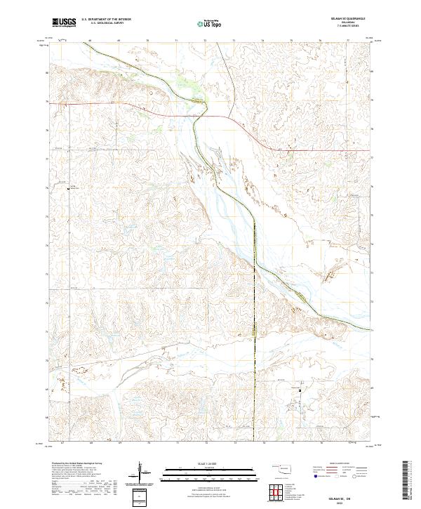 USGS Topographic Map – Selman SE