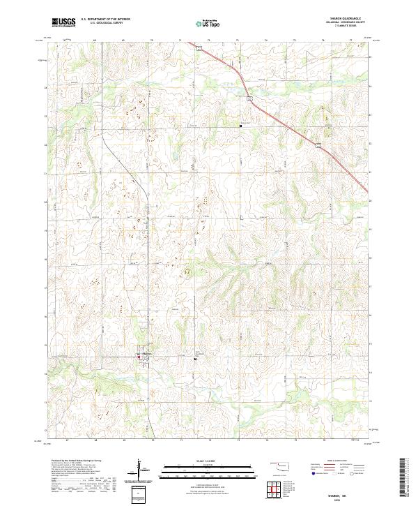 USGS Topographic Map – Sharon