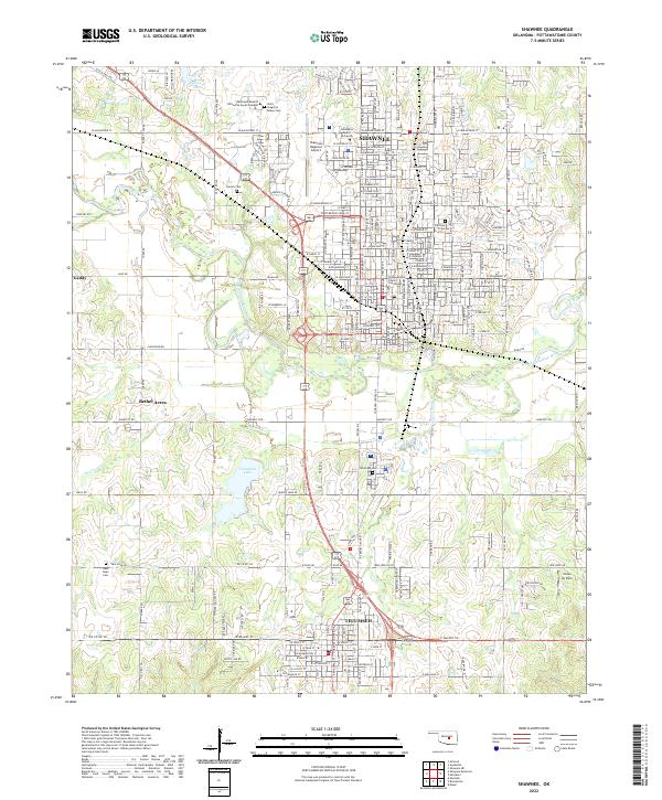 USGS Topographic Map – Shawnee