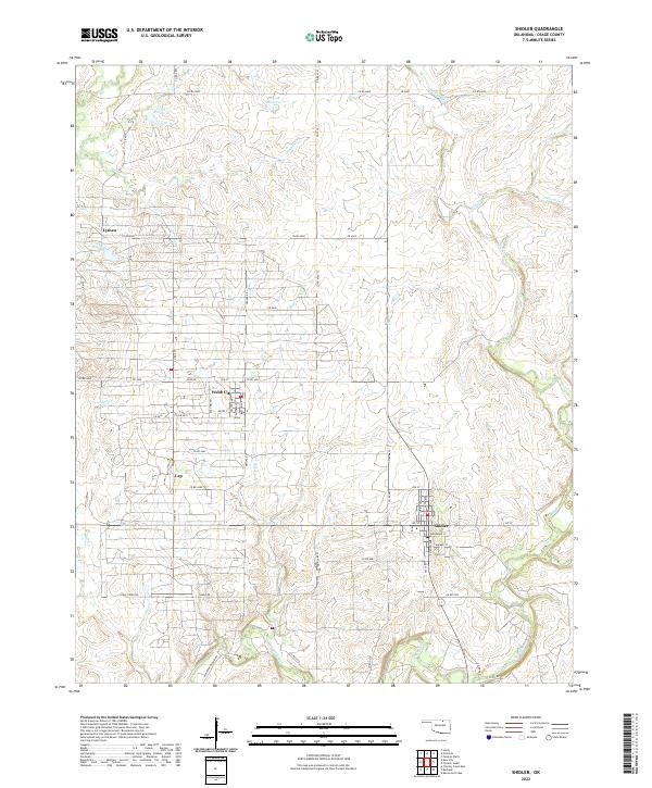USGS Topographic Map – Shidler