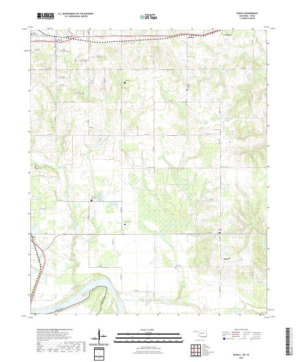 USGS Topographic Map – Shoals