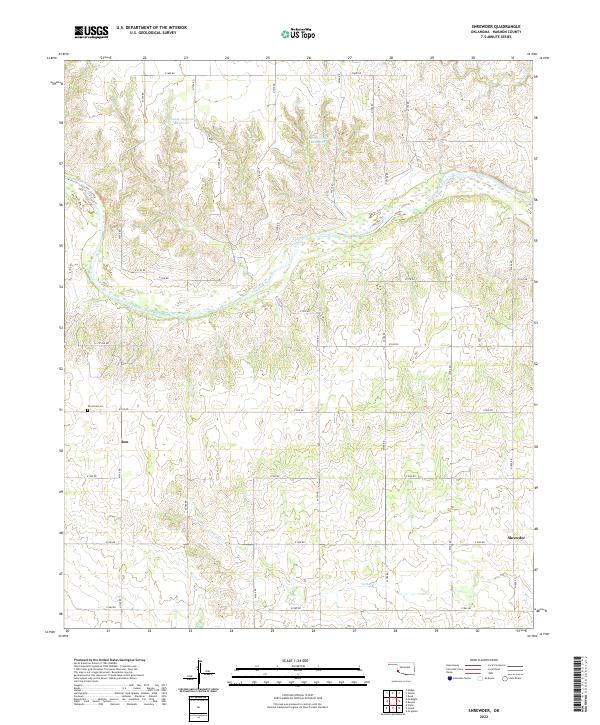 USGS Topographic Map – Shrewder